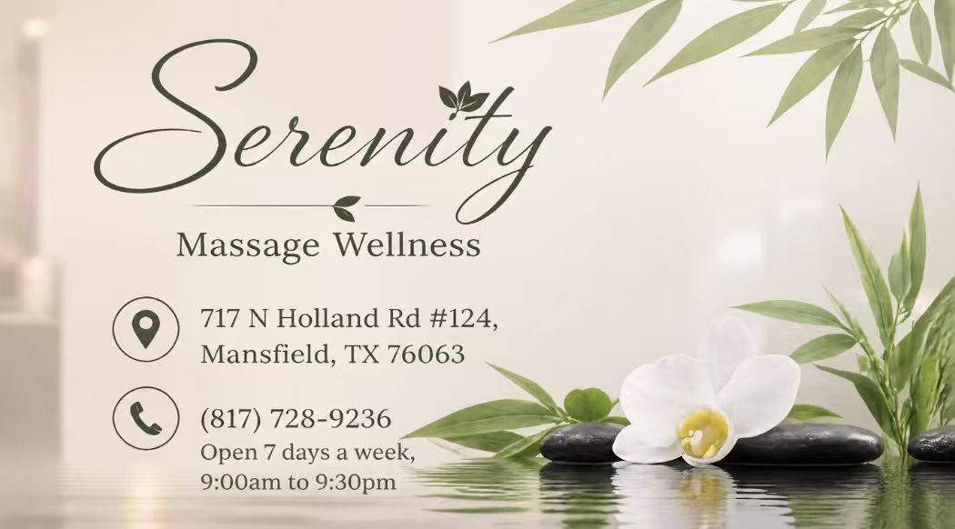 Serenity Massage Wellness store information